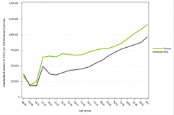 Rates by sex