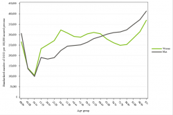 Rates by sex