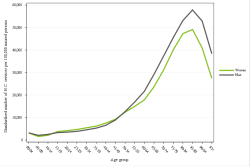 Rates by sex