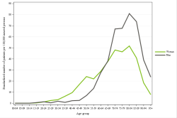 Rates by sex