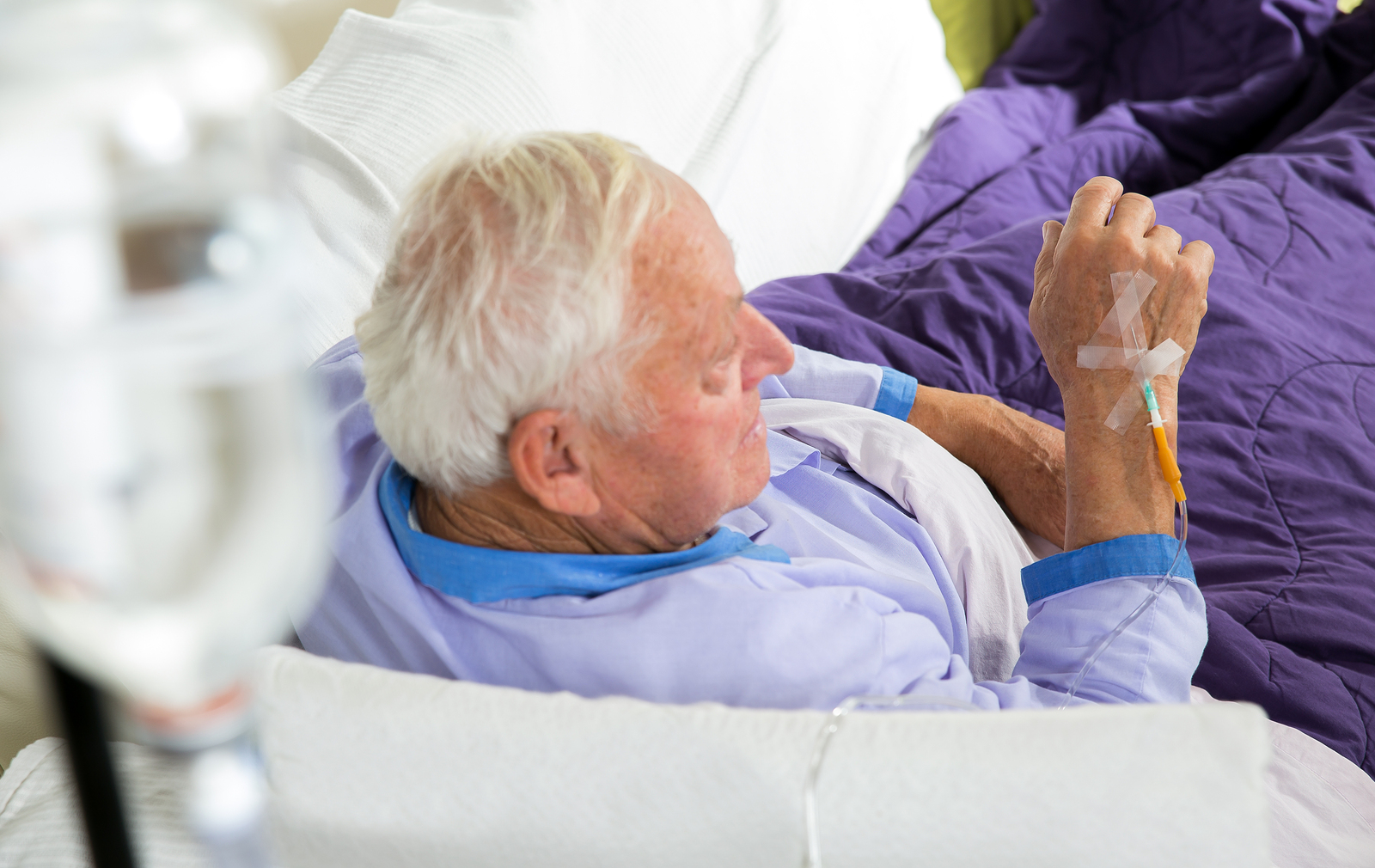 patient under infusion